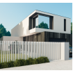 White Batten & Blade Style Stairs Rails Fences DIY - Raked