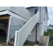 White Batten & Blade Style Stairs Rails Fences DIY - Raked