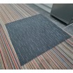 BA18-03 Dark Grey – Black Corporate Stripe 1x1m Carpet Squares