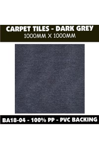 BA18-04 Dark Grey 1x1m Carpet Squares