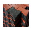 Rubber Pavers RED 45mm Dog bone Shape Gyms Stable Playground Tile Mat I