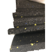 1000x1000 Gym rubber flooring tile Black with Yellow Fleck Floor Matting Shock Fitness Crossfit Rubber Tiles