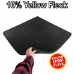 1000x1000 Gym rubber flooring tile Black with Yellow Fleck Floor Matting Shock Fitness Crossfit Rubber Tiles