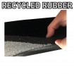 1000x1000 Gym rubber flooring tile Black with Blue Fleck Floor Matting Shock Fitness Crossfit Rubber Tiles