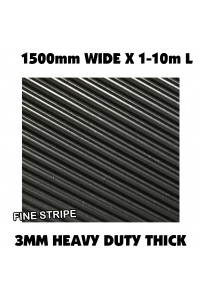 Rubber Sheeting 1500w FINE STRIPE Designs 1m - 10m Length PICK UP LISTING Mat Lining for home, vehicle, workshop, office, warehouse, garage