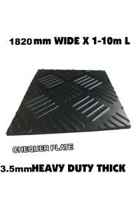 Rubber Sheeting CHEQUER 1.82m wide 1m - 10m Length PICK UP LISTING Mat Lining for home, vehicle, workshop, office, warehouse, garage